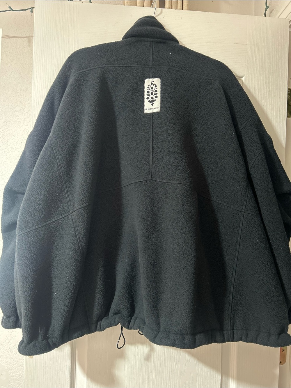 Free People Men's Black Lightweight Fleece Jacket - Picture 2 of 2